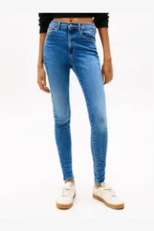 Tommy Hilfiger Schlagjeans SYLVIA HGH FLR BI1267 in blauer Waschung blau 30