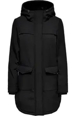ONLY Parka Damen Übergangs-Jacke OnlMaastricht Parka mit Kapuze schwarz M