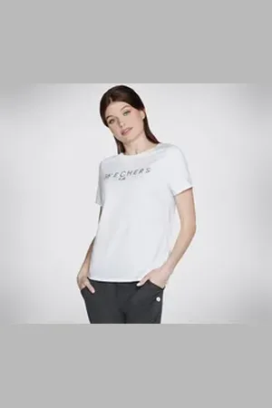 Skechers PERFORMANCE Funktionsshirt Damen SHINE TEE T-Shirt TS40 WHT weiss weiß XL