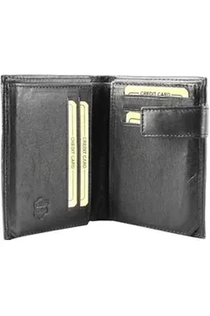 Akzent Geldbörse 3000309 Herren Geldbörse aus Echtleder, Hochformat, (Einzeln) schwarz