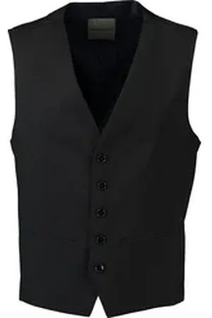 Benvenuto Anzugweste schwarz Modern Fit schwarz 106