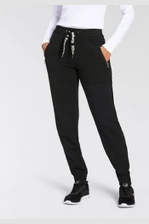 KangaROOS Jogginghose mit Zippertaschen und Logo Band schwarz 40 (M)