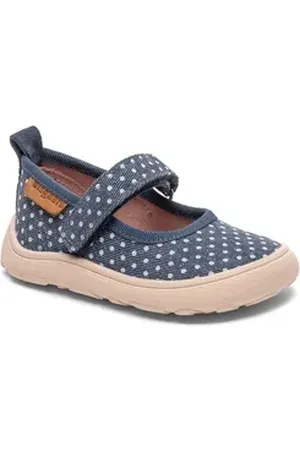 Bisgaard Barefoot ballet Weite: normal Hausschuh, Ballerina, Barfußschuh, Klettschuh, Größenschablone zum Download blau 26 EU