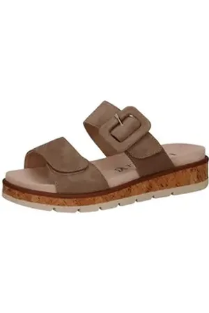 Caprice Pantoletten Veloursleder Pantolette braun 39 EU