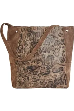 Curuba Shopper GLENDALE, mit Leo-Print braun