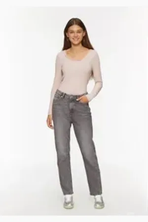 QS by s.Oliver 7/8-Hose Jeans Tizie / Slim Fit / High Rise / Tapered Leg / Inch Sizes grau 26/30