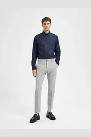 SELECTED ONLY & SONS Anzughose - Stoffhose - Slim Fit - stretch grau 52