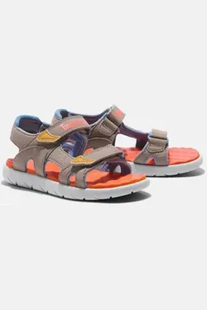 Timberland Perkins Row 2 STRAP SANDAL Sandale mit Klettverschluss grau 33 EU