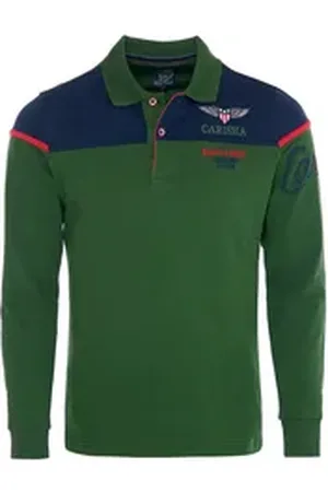 Carisma Poloshirt (1-tlg) mit Stickerei Rugby Team grün XL