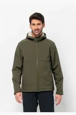Jack Wolfskin Softshelljacke WINDLAND JKT M grün L (52)
