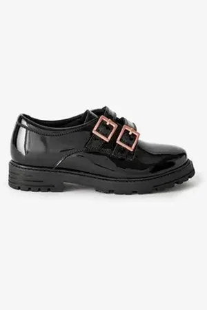 Next Lederschuhe mit Schnallen-Klettverschluss Klettschuh (1-tlg) schwarz 38 EU