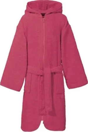 Erwin Müller Kinderbademantel Kinder-Kapuzenbademantel, Rückenlänge: 80 cm, Frottier, mit Kapuze, V03, Walk-Frottier Uni rosa Rückenlänge: 80 cm | 134/140