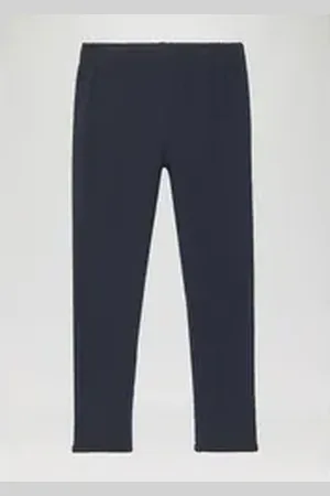 QS by s.Oliver Leggings Jersey-Leggings mit Bogenkante Bogenkante blau 104