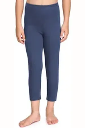 Merry Style Leggings Mädchen Caprihose 3/4 Hosen aus Baumwolle MS10-226 (1-tlg) bequem, elastischer Bund blau 116