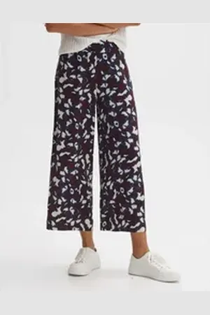Opus Culotte Culotte MISHA FLORAL Wide aus ECOVEROTM Viskose lila 34