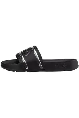 Fila Morro Bay Slipper Badeschuh mit großem Markenschriftzug schwarz EUR 40