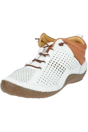 Cosmos Halbschuhe Leder Schnürschuh braun|weiß 42 EU