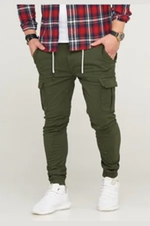 Soul Star Cargohose MPVEGAS Jogger-Hose mit elastischem Bund grün 32