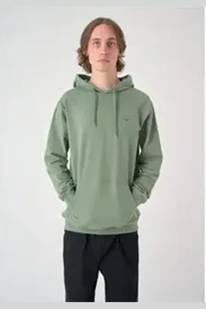 Cleptomanicx Kapuzensweatshirt Ligull mit lockerem Schnitt grün XL