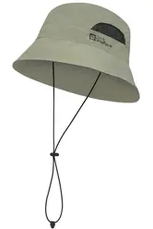 Jack Wolfskin Fischerhut Vent Bucket Hat mit luftdurchlässigen Mesheinsätzen grau L