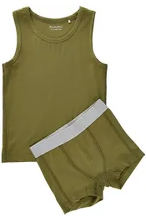 Minymo Lange Unterhose Underwear set Boy grün 128 - ca. 8 Jahre