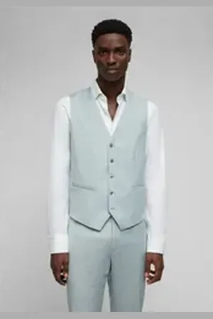 Daniel Hechter Anzugweste WAISTCOAT LEISURE (1-tlg) Aus mikrostrukturiertem Stretchstoff grün 52