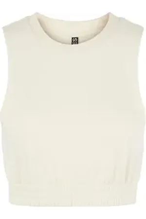 Only & Sons Shirttop - Ärmelloses Top - dünnes Pollunder Top einfarbig - Damen Top weiß XL