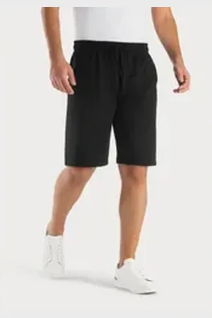 KangaROOS Sweatshorts kurze Jogginghose aus weicher Sweatware mit Kordel schwarz 52/54 (L)