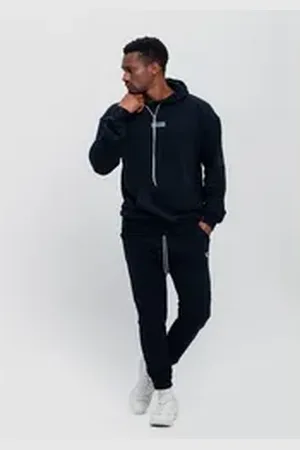 Tom Barron Jogginganzug mit Hoodie, und Label-Stickerei blau s