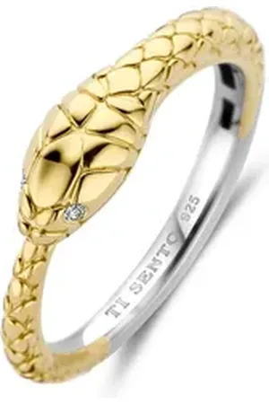 Ti Sento Milano Fingerring Damen-Damenring 925er Silber gelb 58