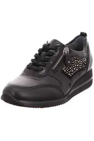 Waldläufer Waldläufer Freizeit Schnürer für Damen in schwarz schwarz Schnürschuh (1-tlg) schwarz 41 EU