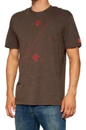 100% T-Shirt Astra T-Shirt - Brown Heather (1-tlg) braun M