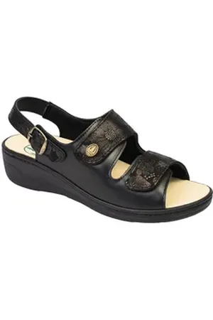 Franken Schuhe Franken-Schuhe Art. 270-B45 Damen Sandale (geeigent für Hallux Valgus, mit loser Einlage und STRETCH) Weite "H-plus" 42 EU