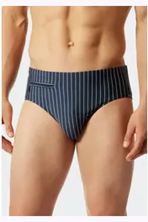 Schiesser Badeslip "Nautical Casual" mit weißen Streifen blau 6