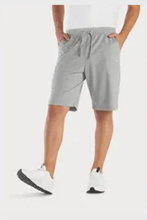 KangaROOS Sweatshorts kurze Jogginghose aus weicher Sweatware mit Kordel grau 48/50 (M)