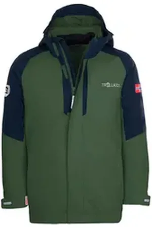 TROLLKIDS 3-in-1-Funktionsjacke Skanden Wasserdicht blau|grün 92