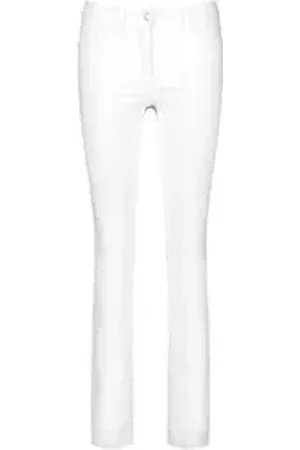 Gerry Weber 5-Pocket-Jeans Straight Leg Jeans für Damen in weiß weiß (1-tlg) weiß 42