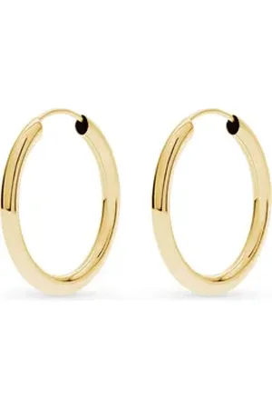 FAVS Paar Creolen Damen-Creolen 375er Gelbgold (Paar) goldfarben