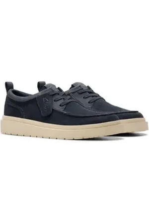 Clarks Polden Moc Schnürschuh, Schnürschuh, Business Schuh, Mokassin im Casual Look blau 40 EU