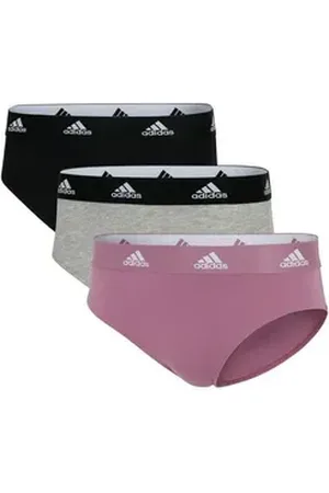 adidas Sportswear Bikinislip "Sport Active Comfort Cotton" (3er Pack) Logo-Web-Bund, elastisches Single Jersey, schnelltrocknend braun|bunt|grau|schwarz XXL