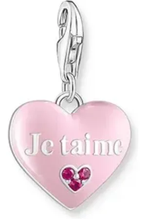 Thomas Sabo Kette mit Anhänger Charm-Anhänger Rosa Herz (Set) rosa