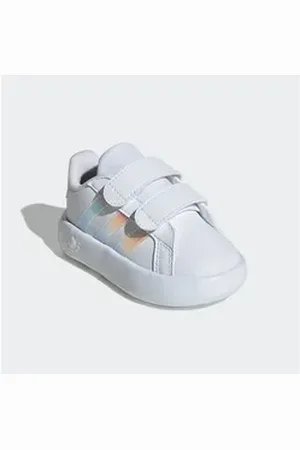 adidas Sportswear GRAND COURT 2.0 KIDS Klettschuh Design auf den Spuren des Superstar, für Kinder weiß 24 EU