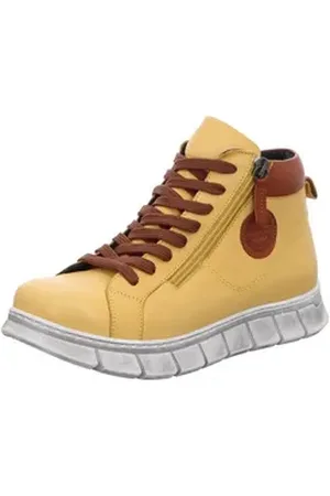 GEMINI Damen Schnürschuh braun|gelb 40