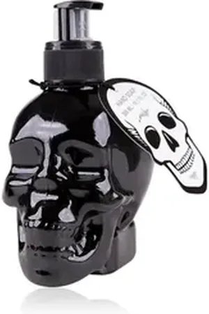 accentra Seifenspender "Totenkopf" mit Flüssigseife / Handseife im Pumpspender, im Totenkopf - Look schwarz