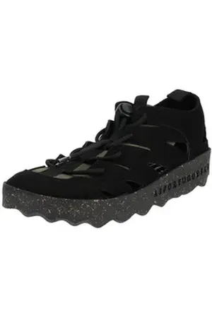 Asportuguesas Halbschuhe Leder Schnürschuh schwarz 44 EU