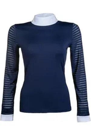 Hkm Funktionsshirt Turniershirt -Monaco- Langarm blau L