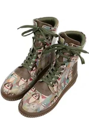 Dogo Damen Future Boots Best Friends Forever Vegan Damen Boots / Schnürboots Vegan braun 39 EU