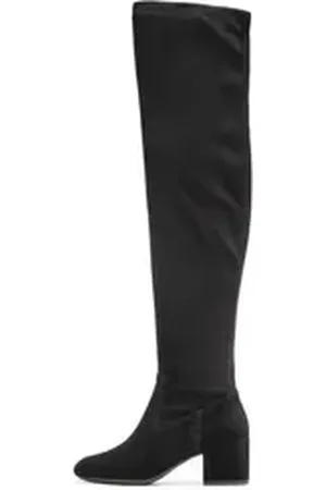 Geox Overknees D Eleana I D26TWI 0JZ21 C9999 Black Overkneestiefel schwarz 38,5 EU