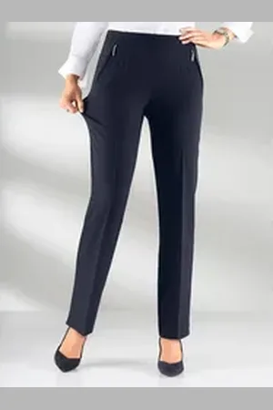 ADELINA Jerseyhose Schlupfhose Innenbeinlänge ca. 67 cm blau Innenbeinlänge ca. 67 cm | 40