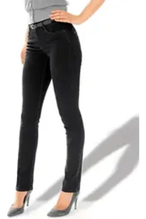 ASCARI Bequeme Jeans Stretch-Jeans schwarz|weiß 36